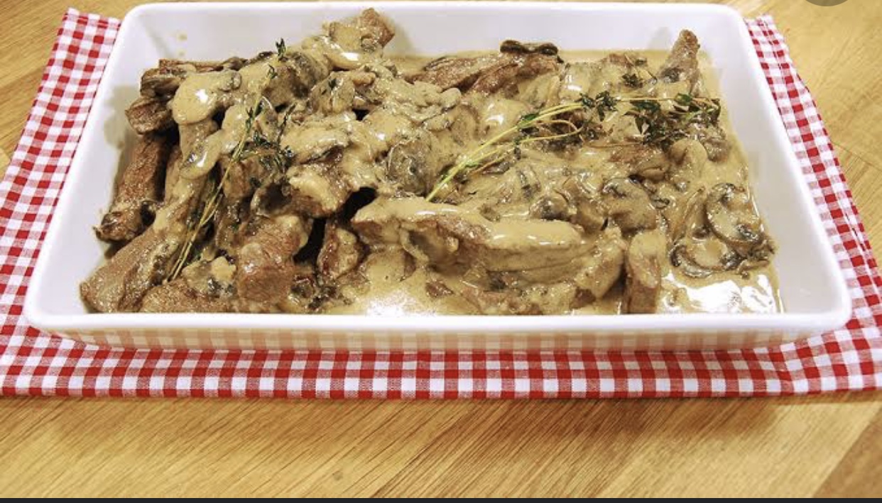 Kremalı Mantarlı Et Sote